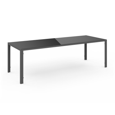Table de jardin Formentera 240cm verre trempé