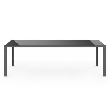 Table de jardin Formentera 240cm verre trempé