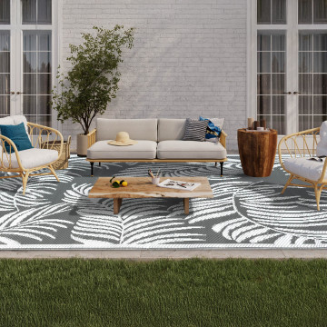 Tapis extérieur Hawaï 270x470cm gris