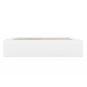 Cadre de lit Orem 160x200cm blanc tiroir coulissant