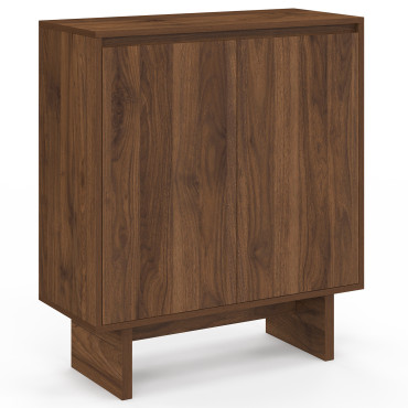 Buffet Yumi 2 portes effet noyer 70cm