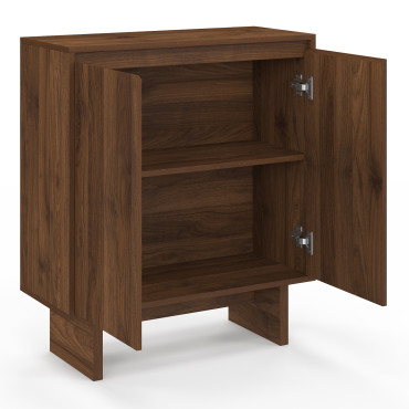 Buffet Yumi 2 portes effet noyer 70cm
