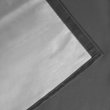Rideaux thermiques gris 135x240 cm - Lot de 2