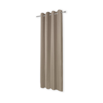 Rideaux thermiques taupe 135x240 cm - lot de 2