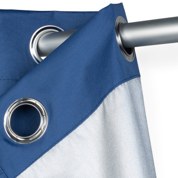 Rideaux thermiques bleu 135x240 cm - Lot de 2