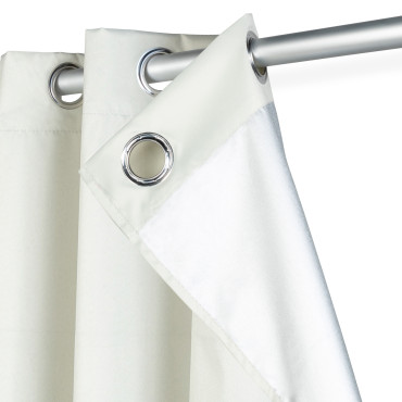Rideaux thermiques beiges 135x240 cm - lot de 2