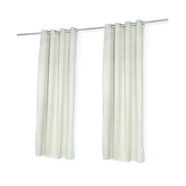 Rideaux thermiques beiges 135x240 cm - lot de 2