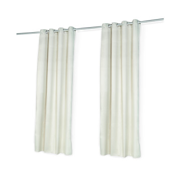 Rideaux thermiques beiges 135x240 cm - lot de 2