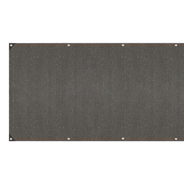 Brise vue occultant  1x10 m 220 gr/m² gris