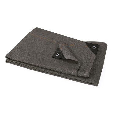 Brise vue occultant  1x5 m 220 gr/m² gris