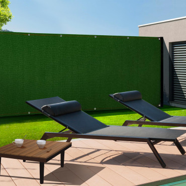 Brise vue occultant  1.5x10 m 300 gr/m² vert