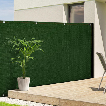 Brise vue occultant  1.5x10 m 300 gr/m² vert