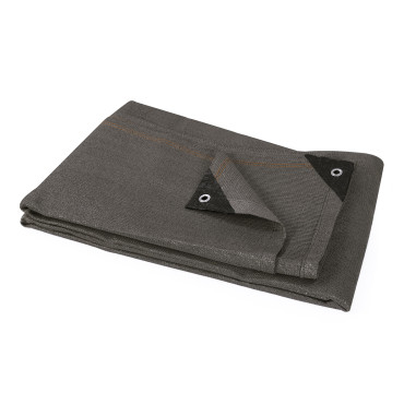 Brise vue occultant 1.8x10 m 300 gr/m² gris