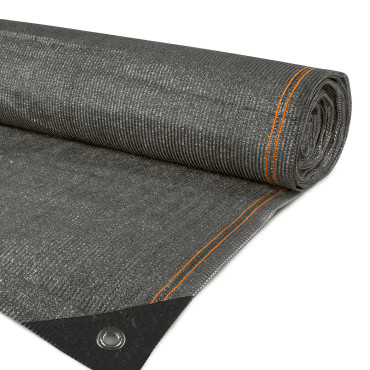 Brise vue occultant 1x5 m 300 gr/m² gris