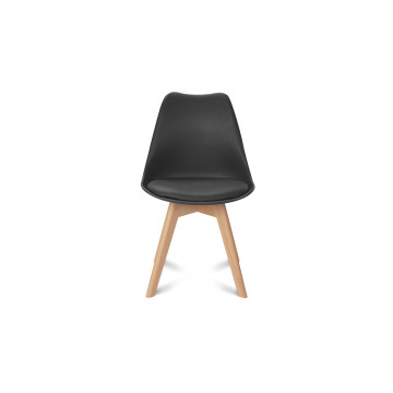 Chaises Suedia et Gabriella bleues et noires - lot de 4