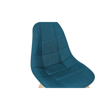Chaises Suedia et Gabriella bleues et noires - lot de 4
