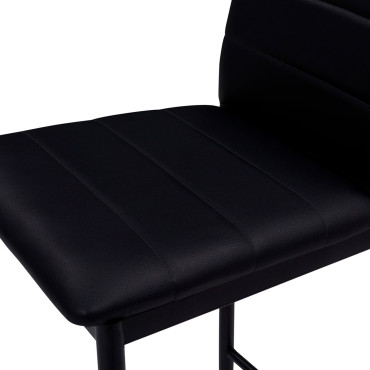 Tabourets de bar Regilux noires - lot de 2