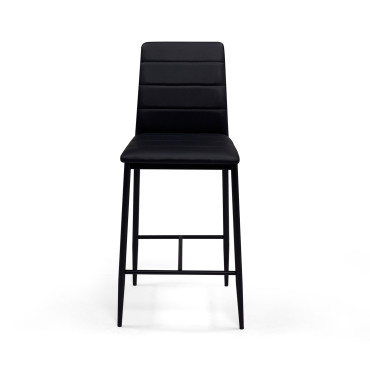 Tabourets de bar Regilux noires - lot de 2