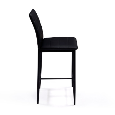 Tabourets de bar Regilux noires - lot de 2