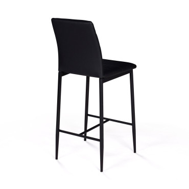 Tabourets de bar Regilux noires - lot de 2