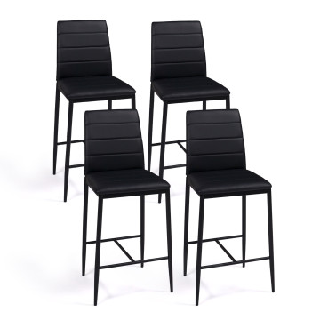 Tabourets de bar Regilux noirs - lot de 4