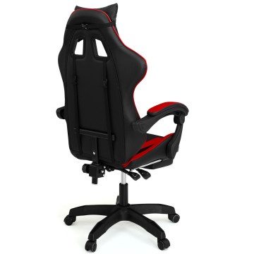 Fauteuil de bureau spécial gaming noir et rouge