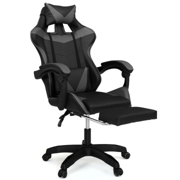 Fauteuil de bureau spécial gaming noir et gris