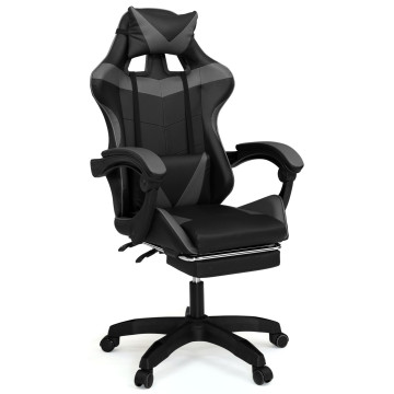 Fauteuil de bureau spécial gaming noir et gris