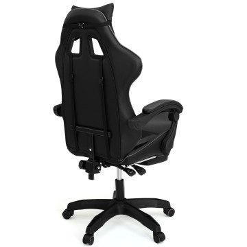 Fauteuil de bureau spécial gaming noir et gris
