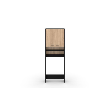 Meuble dessus machine à laver Will noir et bois