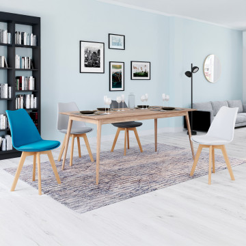 Chaises Nordia mix couleurs (blanc