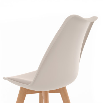 Chaises Nordia mix couleurs (beige, gris et terracotta) - lot de 6