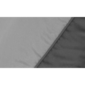 Couette chaude réversible bicolore grise 240x260cm - microfibres 300 g/m2