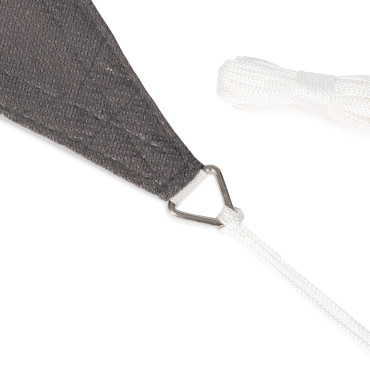 Voile d'ombrage rectangulaire gris 4x3m