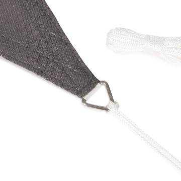 Voile d'ombrage rectangulaire gris 4x3m