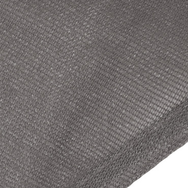 Voile d'ombrage rectangulaire gris 4x3m