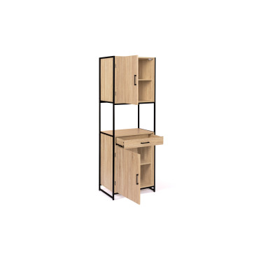Meuble cuisine Memphis 2 niveaux 60x170cm