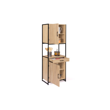 Meuble cuisine Memphis 2 niveaux 60x170cm