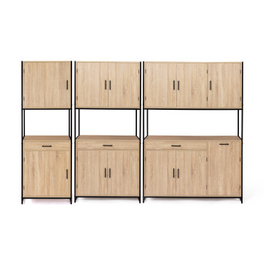 Meuble cuisine Memphis 2 niveaux 60x170cm