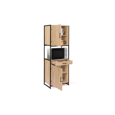 Meuble cuisine Memphis 2 niveaux 60x170cm