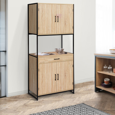 Meuble cuisine Memphis 2 niveaux 80x176cm