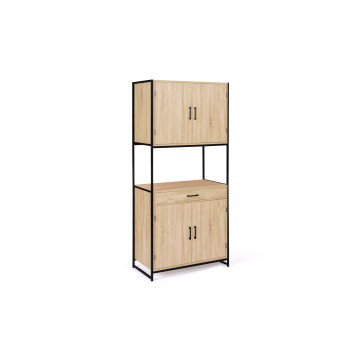 Meuble cuisine Memphis 2 niveaux 80x176cm