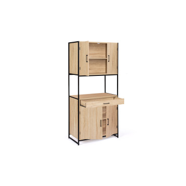 Meuble cuisine Memphis 2 niveaux 80x176cm