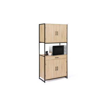 Meuble cuisine Memphis 2 niveaux 80x176cm