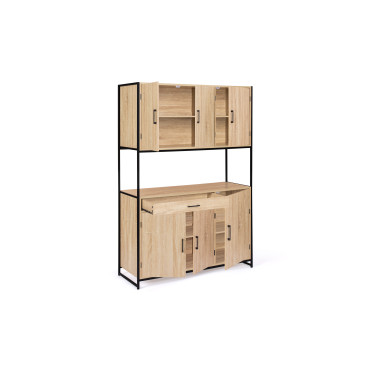 Meuble cuisine Memphis 2 niveaux 120x176cm