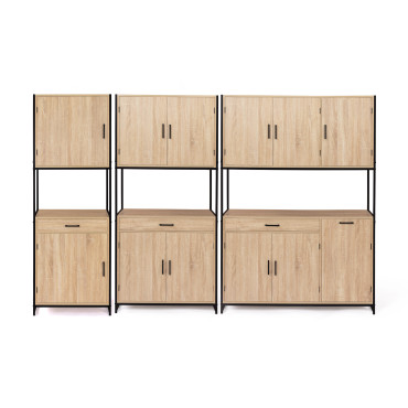 Meuble cuisine Memphis 2 niveaux 120x176cm