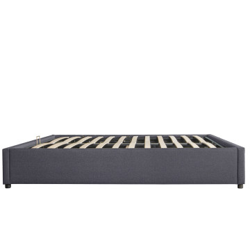 Lit coffre Otta 160x200cm tissu gris