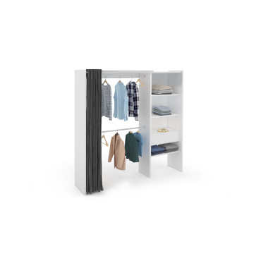 Dressing Aline extensible 120-170cm blanc