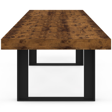 Table à manger extensible Brixton effet bois vieilli 200-300cm