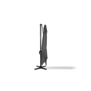 Parasol Sombra 360° rectangle 4x3m gris + housse